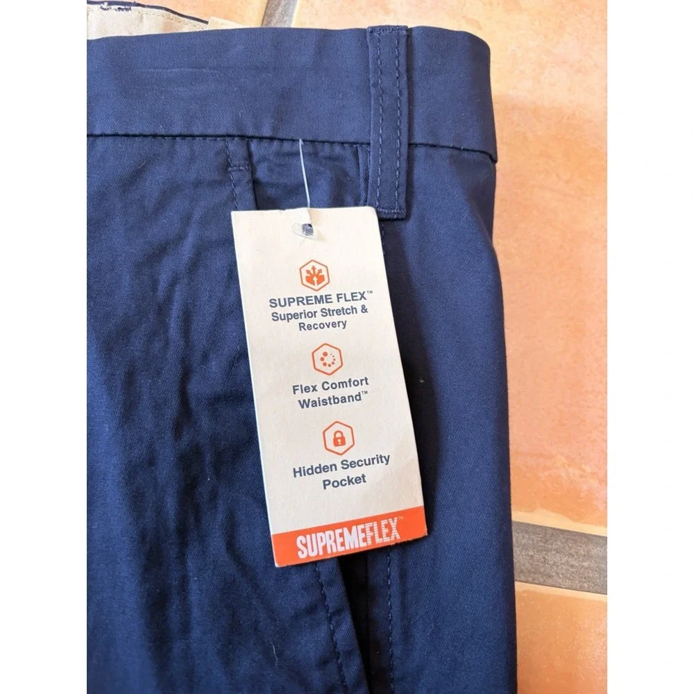New! Big & Tall  Dockers Ultimate Shorts Supreme Flex Mens Size 52 Navy Blue